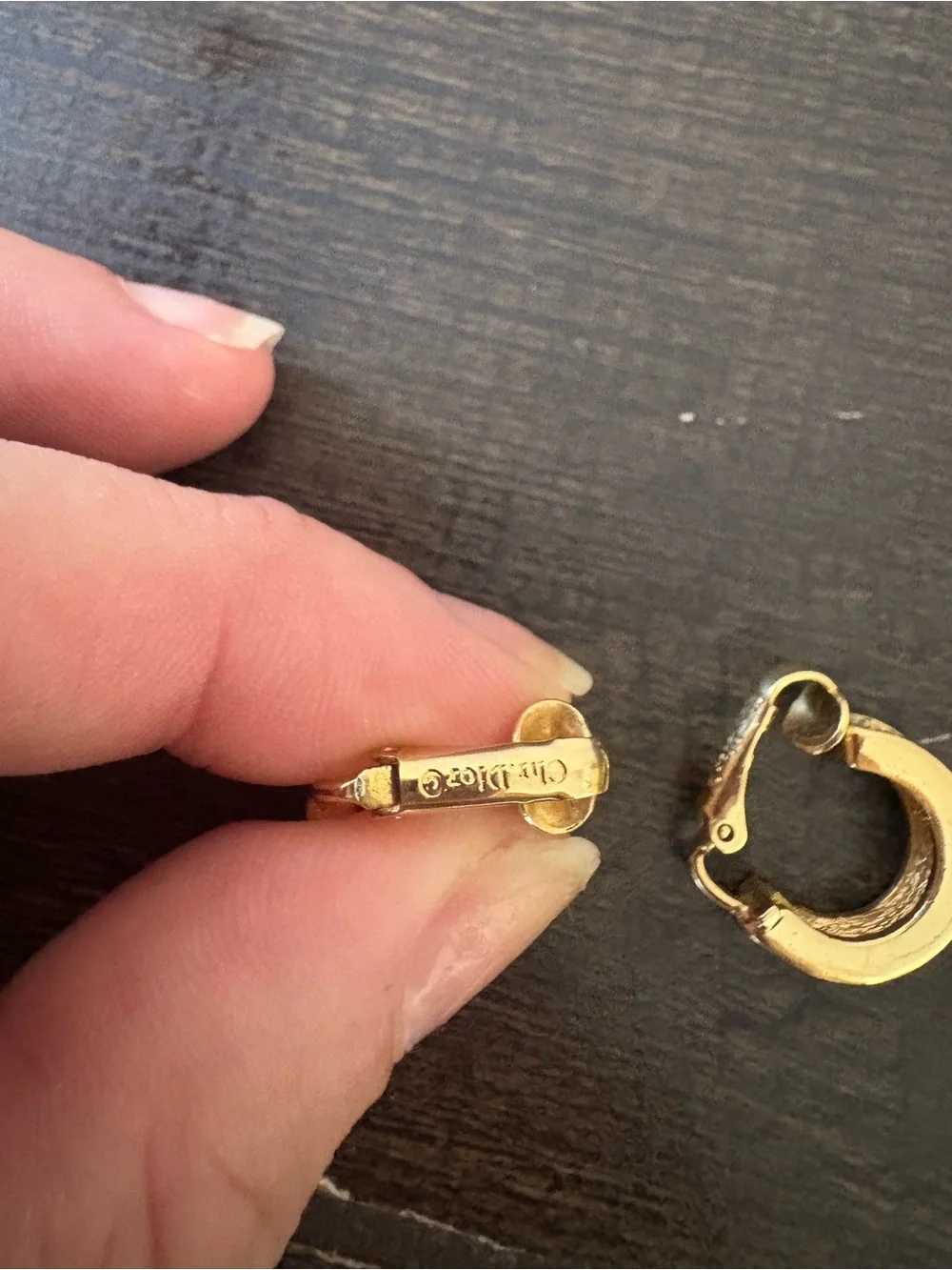 Dior gold tone